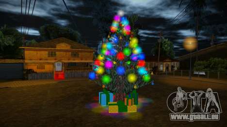 Arbre de Noël sur grove Street pour GTA San Andreas