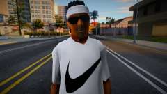 White Nike T-Shirt HD pour GTA San Andreas