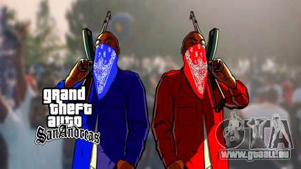 Crips and Bloods Gangs für GTA San Andreas Definitive Edition