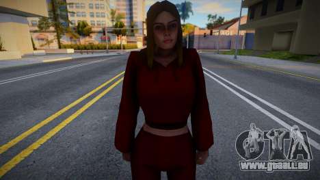 Fille en survêtement rouge pour GTA San Andreas