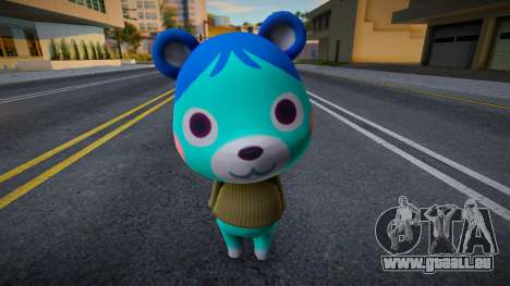 Animal Crossing - Blue Bear für GTA San Andreas