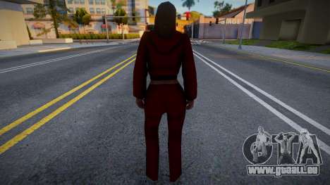 Fille en survêtement rouge pour GTA San Andreas