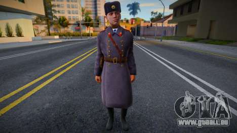 Militaire en uniforme d’hiver pour GTA San Andreas
