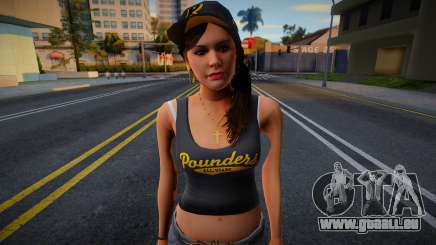 Vagos Girl from GTA V 3 für GTA San Andreas