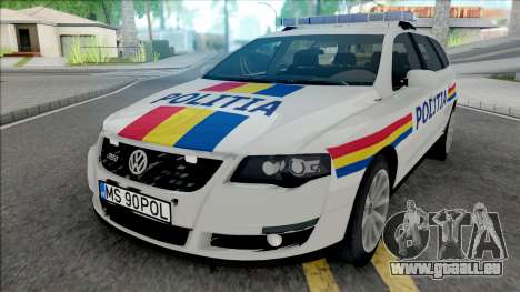 Volkswagen Passat B6 Politia Romana für GTA San Andreas