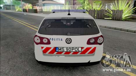 Volkswagen Passat B6 Politia Romana für GTA San Andreas
