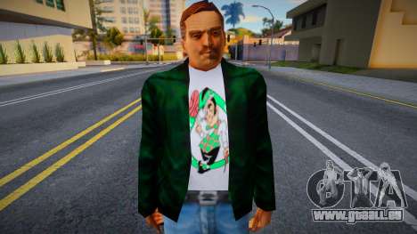 Un homme en T-shirt à la mode pour GTA San Andreas
