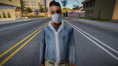 Male01 dans un masque de protection pour GTA San Andreas