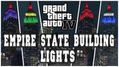 Empire State Building lights Red für GTA 4