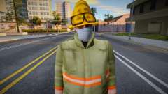 Feuerwehrmann in Schutzmaske für GTA San Andreas