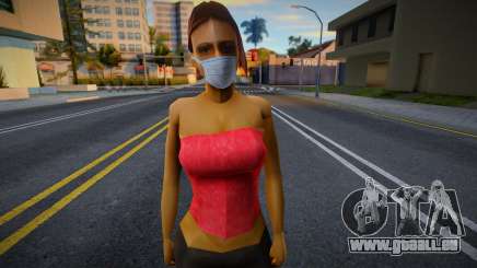 Barbara en masque de protection pour GTA San Andreas
