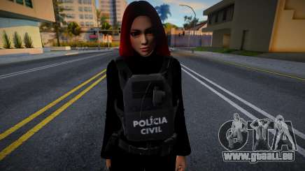 Female in Police Uniform für GTA San Andreas