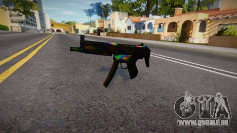 Iridescent Chrome Weapon - MP5lng pour GTA San Andreas
