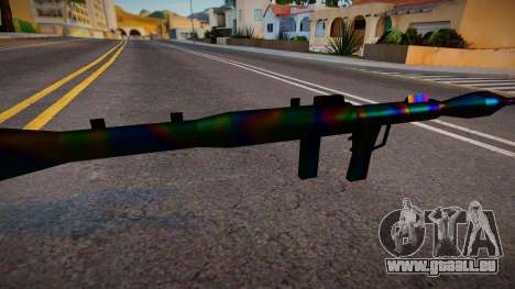 Iridescent Chrome Weapon - Rocketla für GTA San Andreas