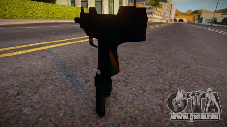 Iridescent Chrome Weapon - Micro Uzi für GTA San Andreas