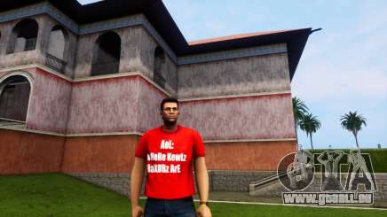 AOL Red T Shirt pour GTA Vice City Definitive Edition