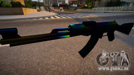 Iridescent Chrome Weapon - AK47 für GTA San Andreas