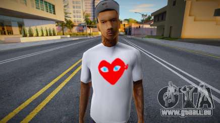 Ein junger Gangster im weißen T-Shirt für GTA San Andreas