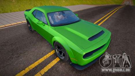 Dodge Challenger SRT Demon (Green) für GTA San Andreas