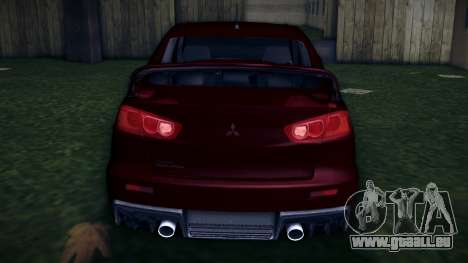 Mitsubishi Lancer Evolution X pour GTA Vice City