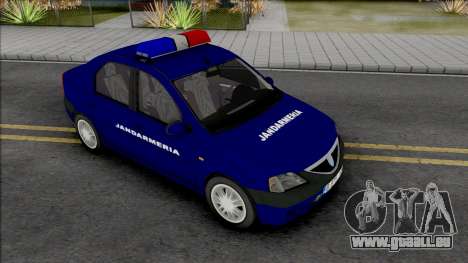 Dacia Logan Prestige Jandarmeria pour GTA San Andreas
