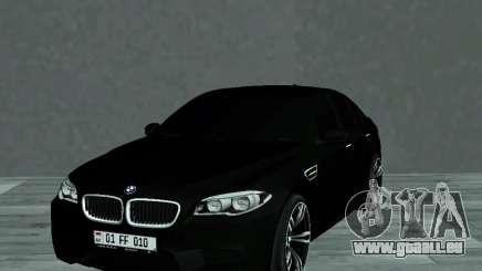 BMW M5 F10 V2 AM Plates pour GTA San Andreas