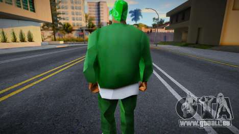 All Green Fam 1 With Bandana pour GTA San Andreas
