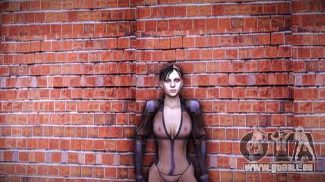 Jill Black Blue Battlesuit - Semi-Nude für GTA Vice City