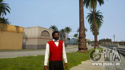 Cheveux longs et barbe pour CJ pour GTA San Andreas Definitive Edition
