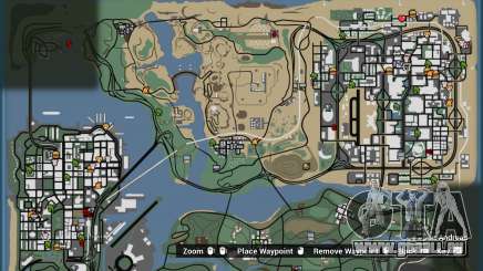 Proper Radar Recolor (HD map corrected with ne pour GTA San Andreas Definitive Edition