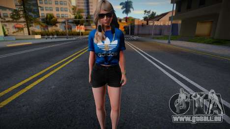 DOAXVV Amy - Fashion Casual V3 Adidas Denim Shor für GTA San Andreas