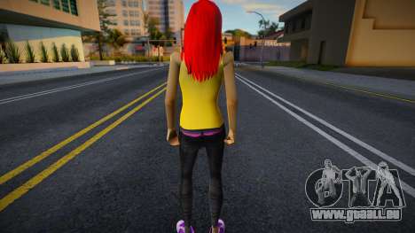 Redhead Female Skin v1 für GTA San Andreas