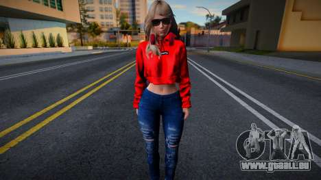 DOAXVV Amy - Fashion Casual V3 Crop Hoodie Supre pour GTA San Andreas