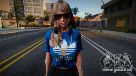DOAXVV Amy - Fashion Casual V3 Adidas Denim Shor für GTA San Andreas