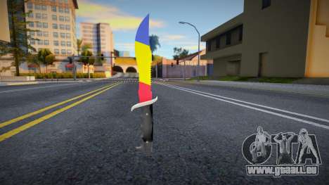 Knife with Romanian flag pour GTA San Andreas