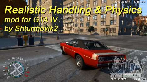 Realistic Handling and Physics V1.0 pour GTA 4