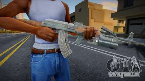 AK-47 mit Unterlaufgranatwerfer für GTA San Andreas