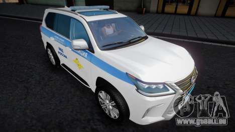 Lexus LX570 - Police pour GTA San Andreas
