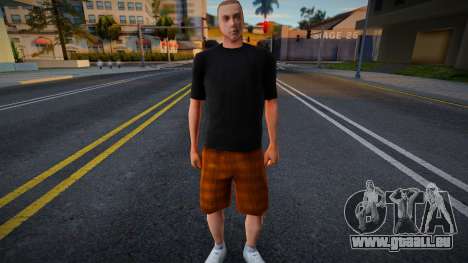 Homme en short plaid pour GTA San Andreas