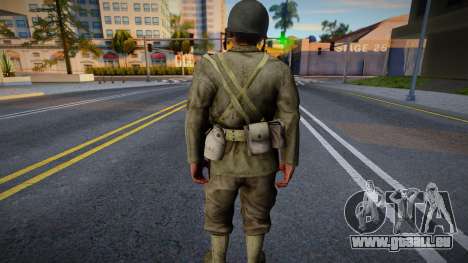 Soldat américain de CoD WaW v1 pour GTA San Andreas