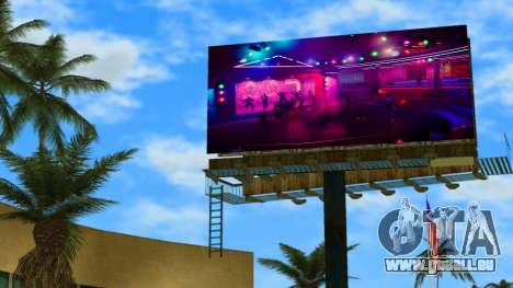 Publicité du Malibu Club (écran GTA Trilogy) pour GTA Vice City