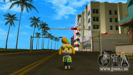 Isabelle from Animal Crossing für GTA Vice City