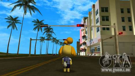 Isabelle from Animal Crossing (Grey) für GTA Vice City