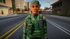 Peau de soldat de l’armée mexicaine v1 pour GTA San Andreas