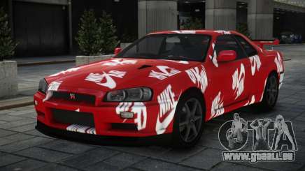 Nissan Skyline R34 GT-R V-Spec II Nur S6 pour GTA 4