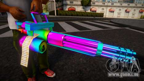 Minigun Multicolor pour GTA San Andreas