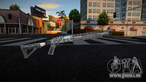 Pump Shotgun (Bones Finish) v5 pour GTA San Andreas