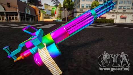 Minigun Multicolor pour GTA San Andreas