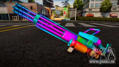 Minigun Multicolor für GTA San Andreas