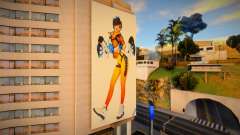Tracer Overwatch Billboard At Rodeo für GTA San Andreas